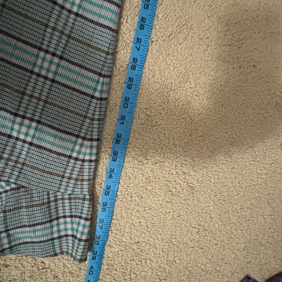 NEW Kitri | Sydney Check Frill Dress Plaid Ruffle‎ Women's Blue Grey Sz US 6 - Picture 11 of 11